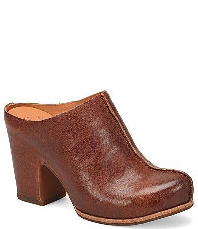 Kork-Ease Sagano Leather Block Heel Mules Product Image