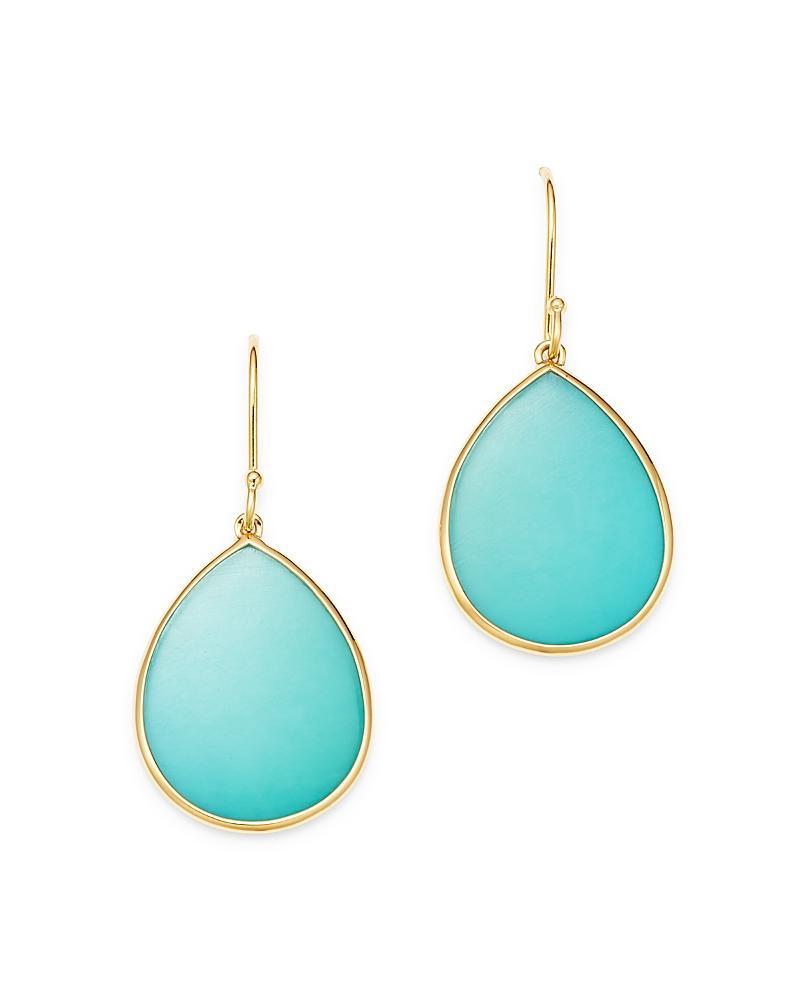 Ippolita 18K Yellow Gold Rock Candy Turquoise Drop Earrings Product Image