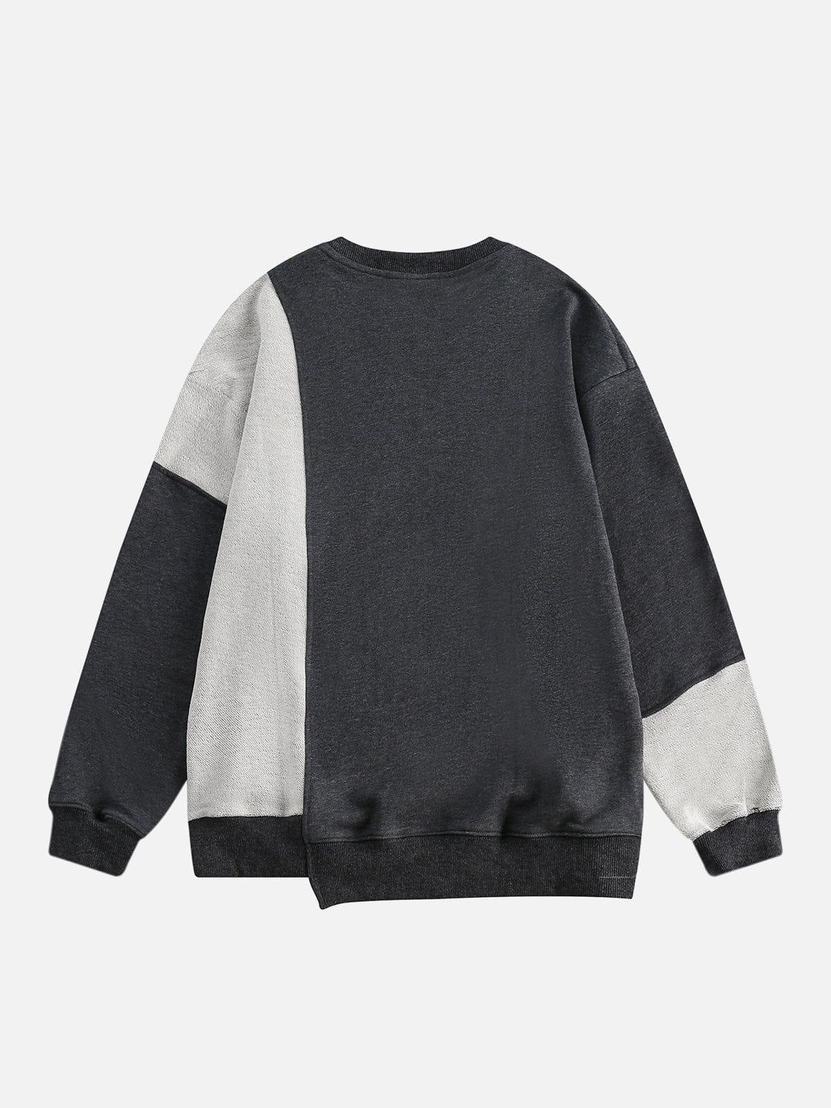 Aelfric Eden Asymmetrical Patchwork Sweatshirt Product Image