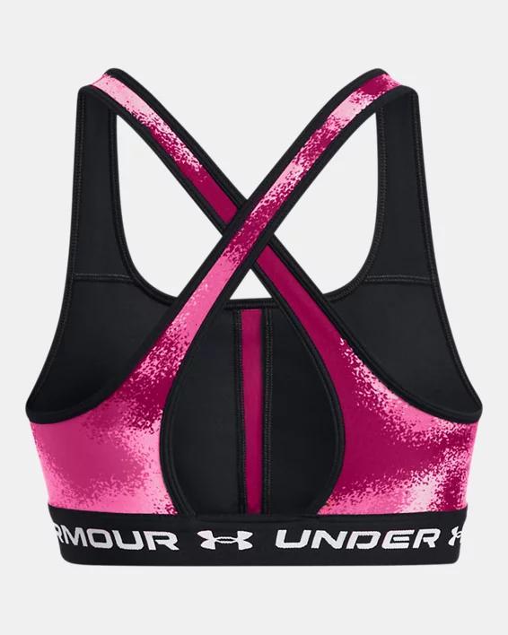 Women's Armour® Mid Crossback Printed Sports Bra Product Image