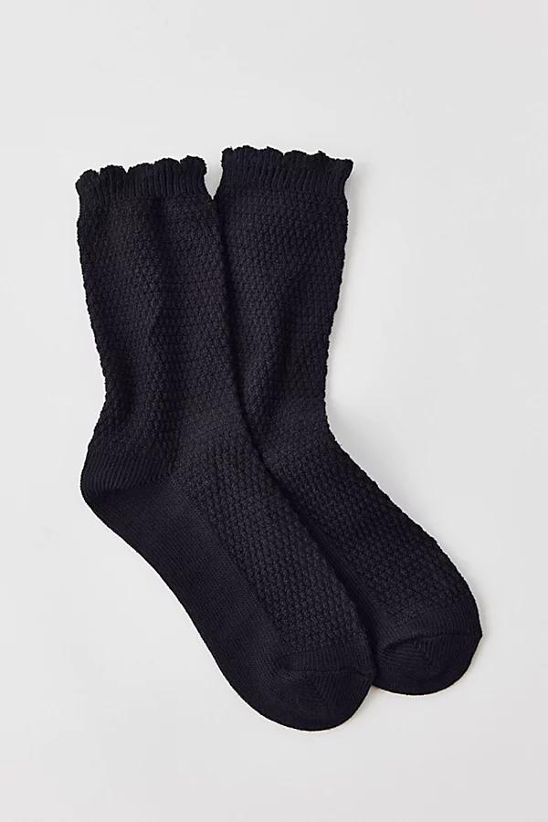 Lightweight Waffle Slouch Sock Womens at Urban Outfitters Product Image