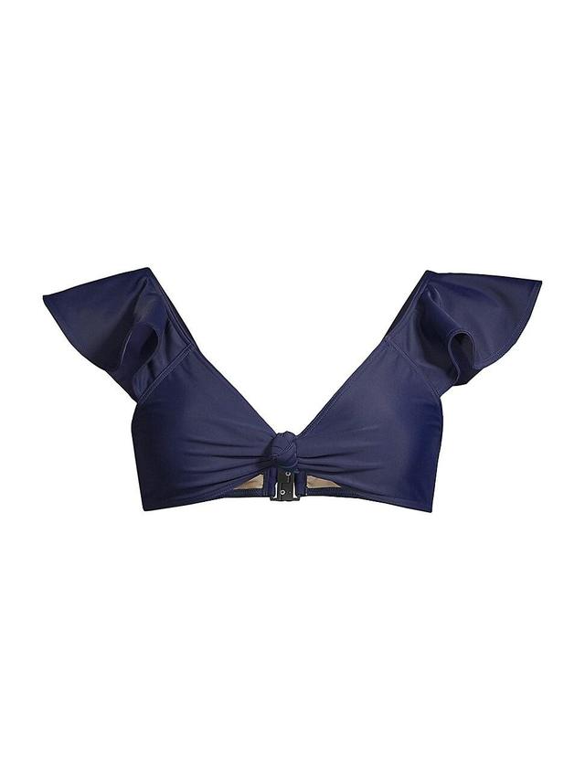 Womens Orelia Flutter-Sleeve Bikini Top Product Image