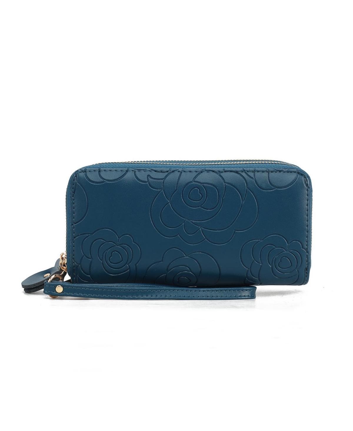 Mkf Collection Ellie Genuine Material Flower-Embossed Women s Wristlet Wallet by Mia K Product Image