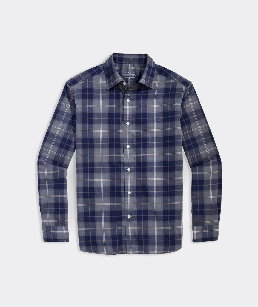 On-The-Go Brushed Twill Check Shirt Product Image