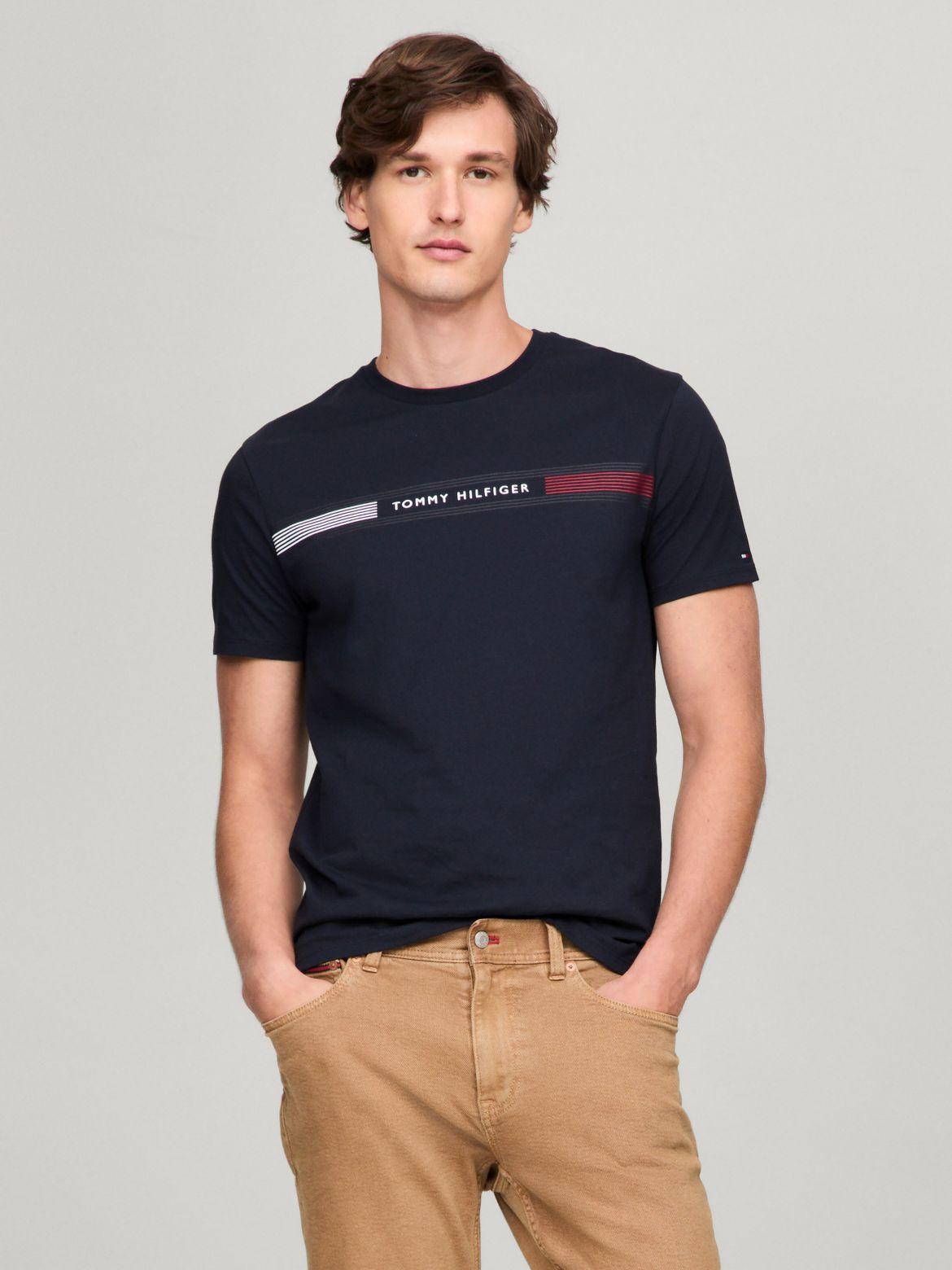 Tommy Hilfiger Men's Tommy Stripe Graphic T-Shirt Product Image