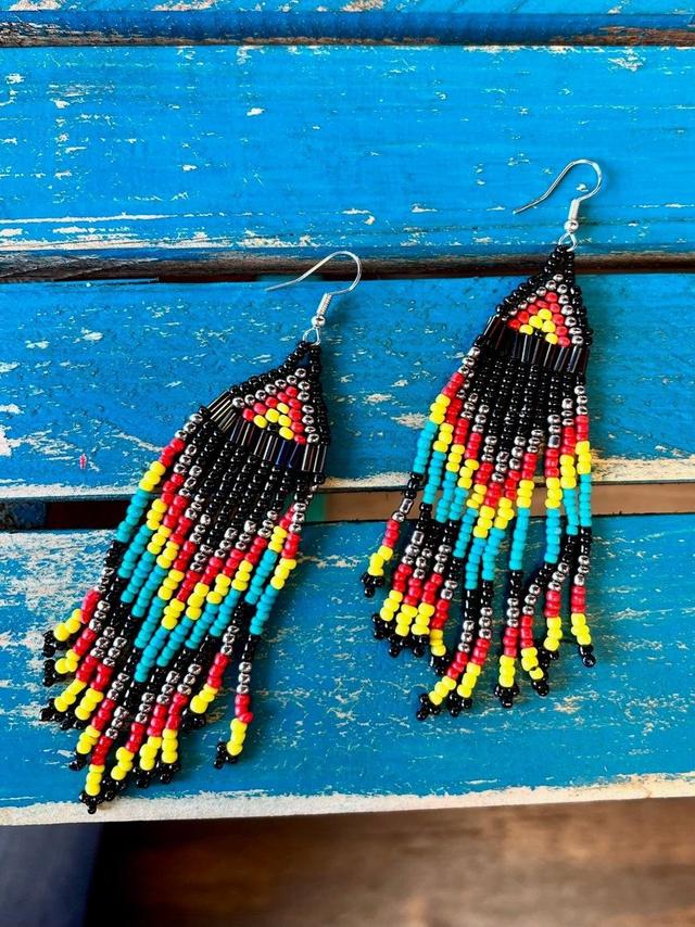 Comanche Seed Beed Earrings Product Image