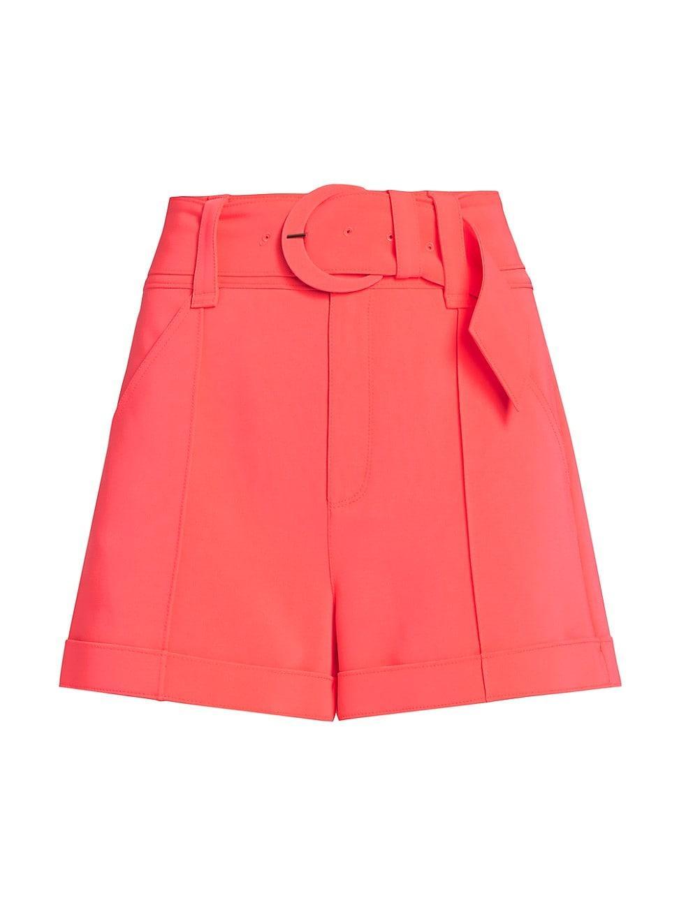 Womens Aldi Belted High-Waisted Shorts Product Image