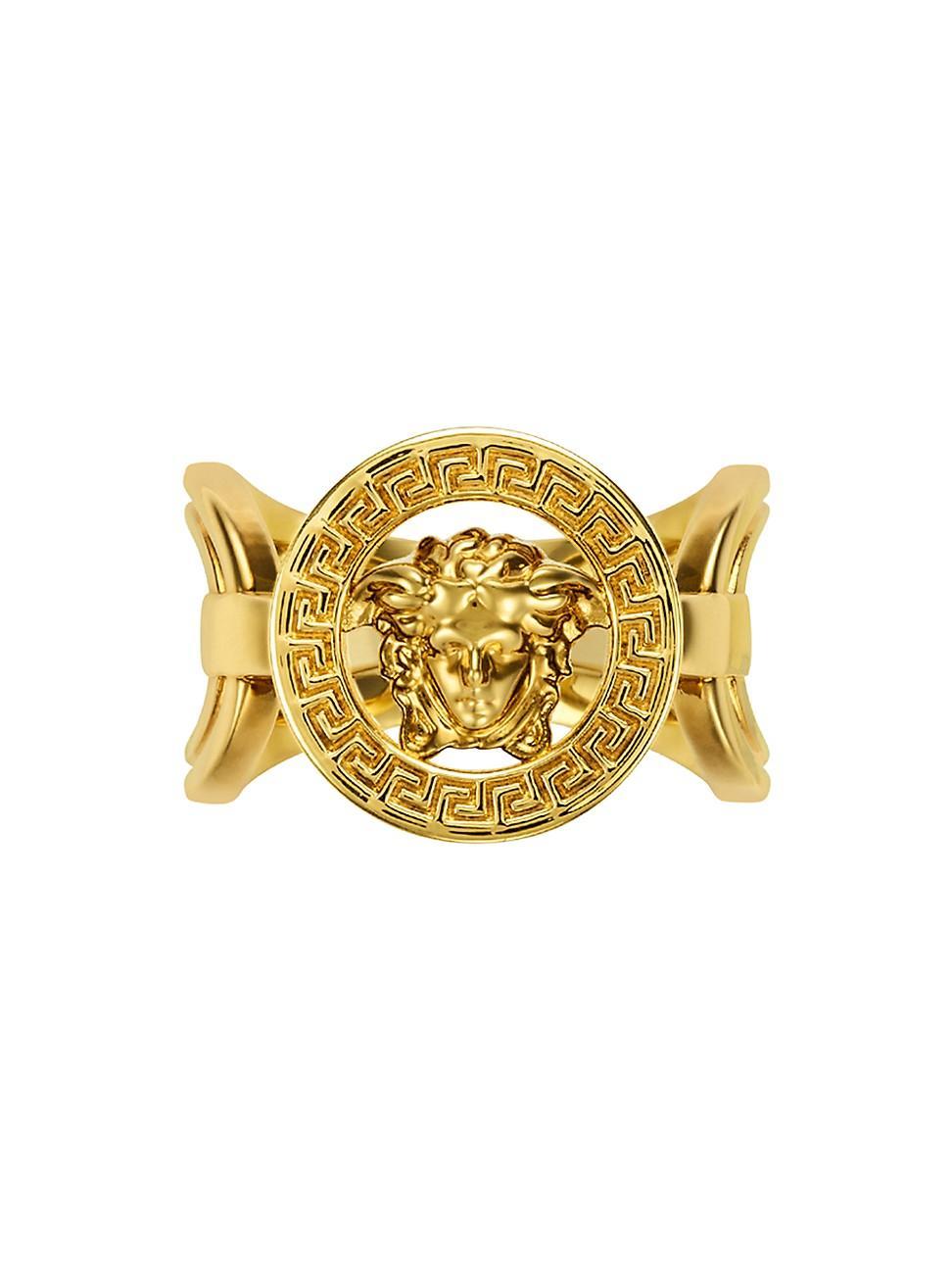 Womens Goldtone Medusa Head Ring Product Image