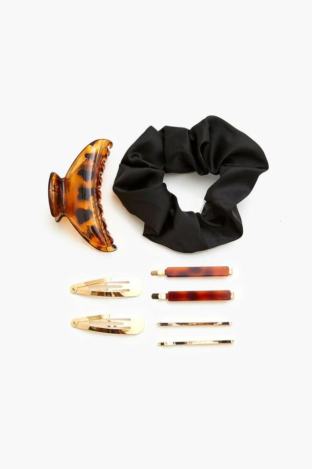 Tortoiseshell Hair Clip & Scrunchie Set | Forever 21 Product Image