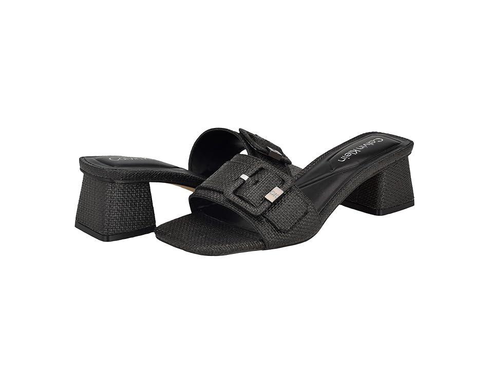 Calvin Klein Womens Ariella Slip-On Square Toe Dress Sandals Product Image