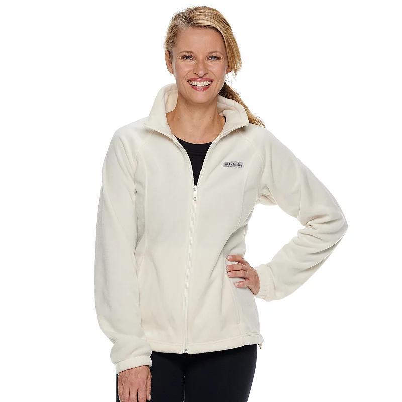 Womens Columbia Benton Springs Zip-Front Fleece Jacket Cirrus Gray Grey Product Image