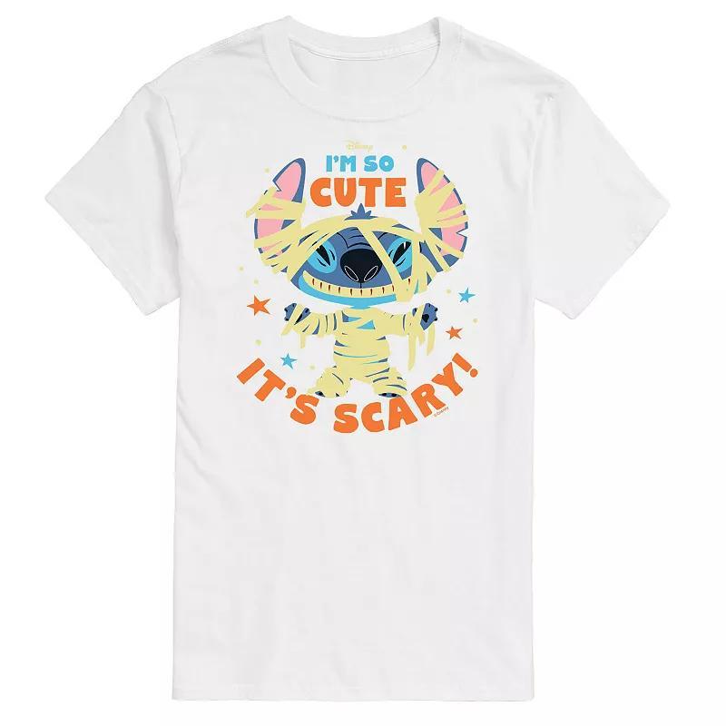 Disneys Lilo & Stitch Big & Tall So Cute Its Scary Graphic Tee, Mens Product Image