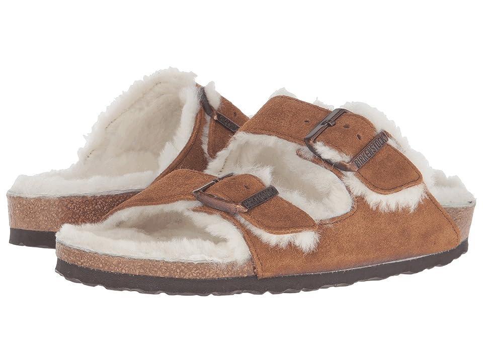 Womens Arizona Shearling & Suede Slides Product Image