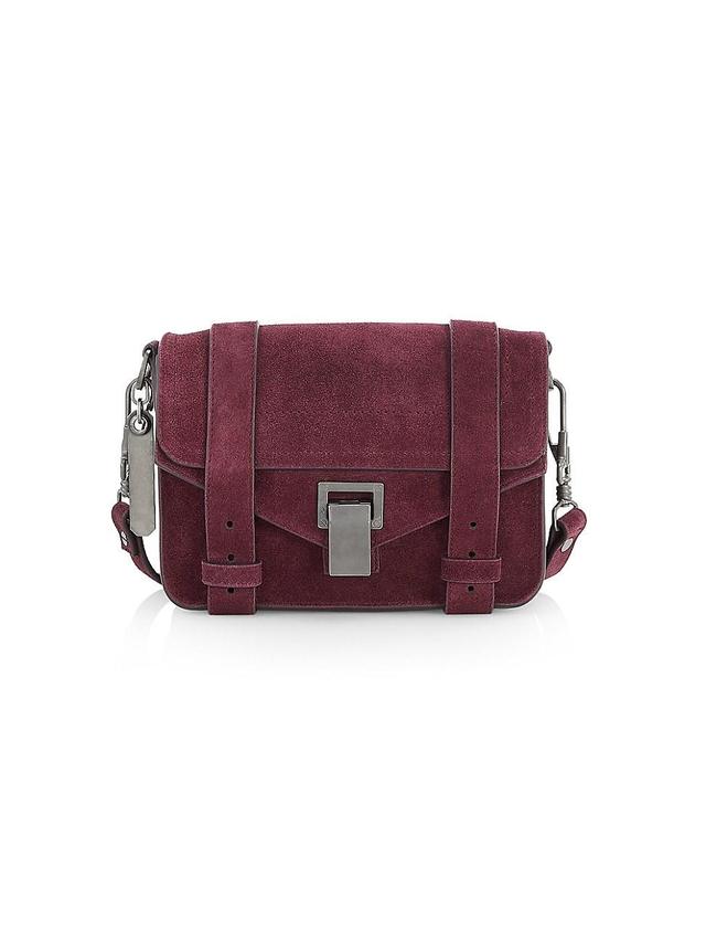 Womens Mini PS1 Suede Crossbody Bag Product Image