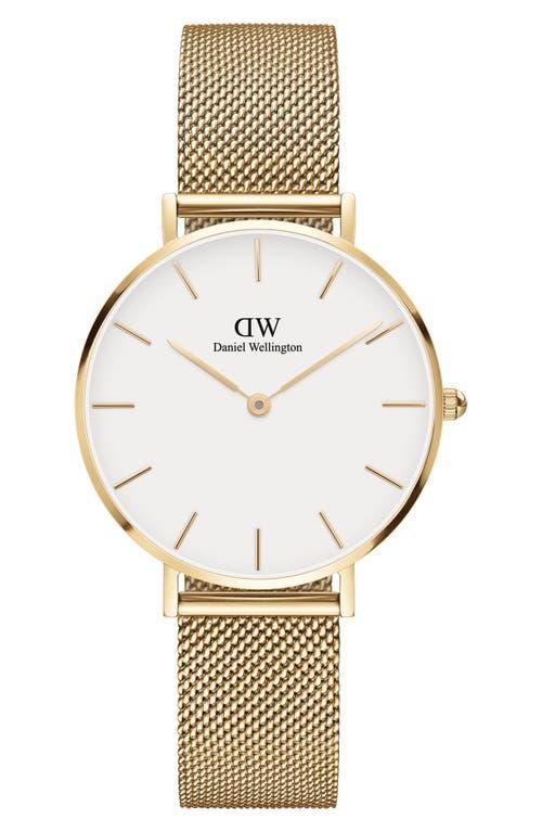 Daniel Wellington Petite Evergold Mesh Strap Watch, 32mm Product Image