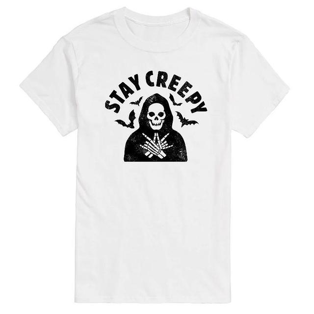 Big & Tall Stay Creepy Skeleton Tee, Mens Product Image