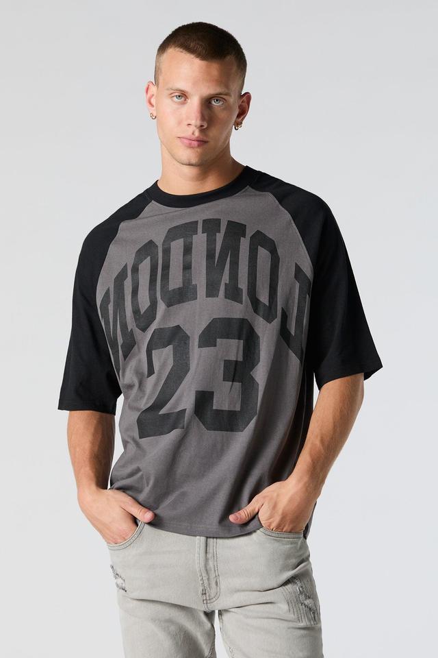 London Graphic Relaxed Raglan T-Shirt Male Product Image