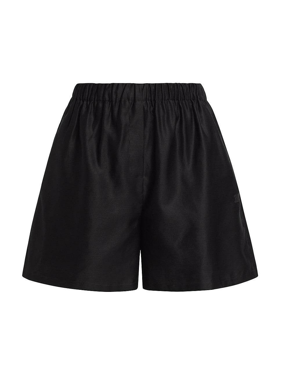 Max Mara Piadena Cotton Sateen Shorts Product Image