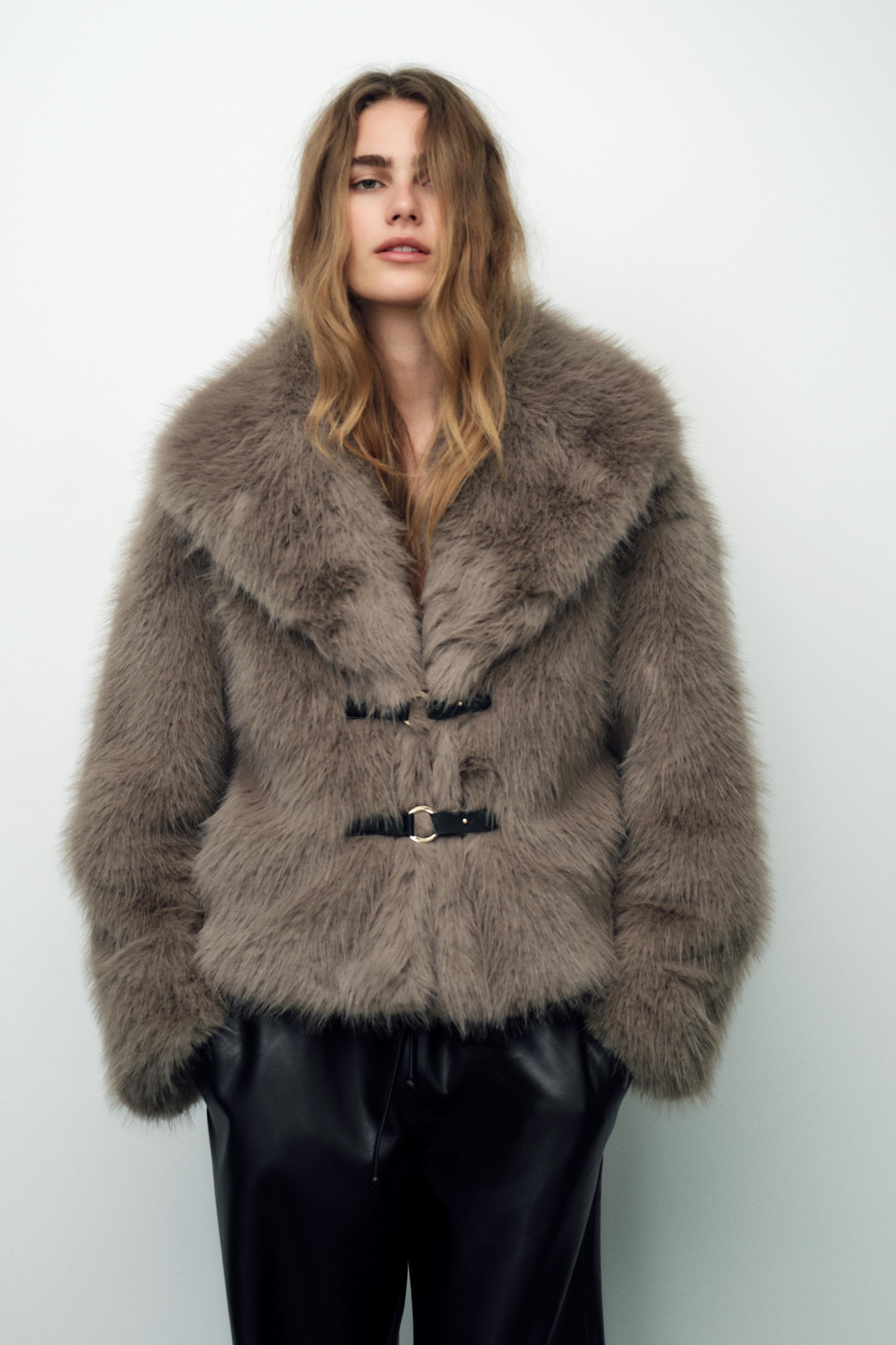 FAUX FUR SHORT COAT Product Image