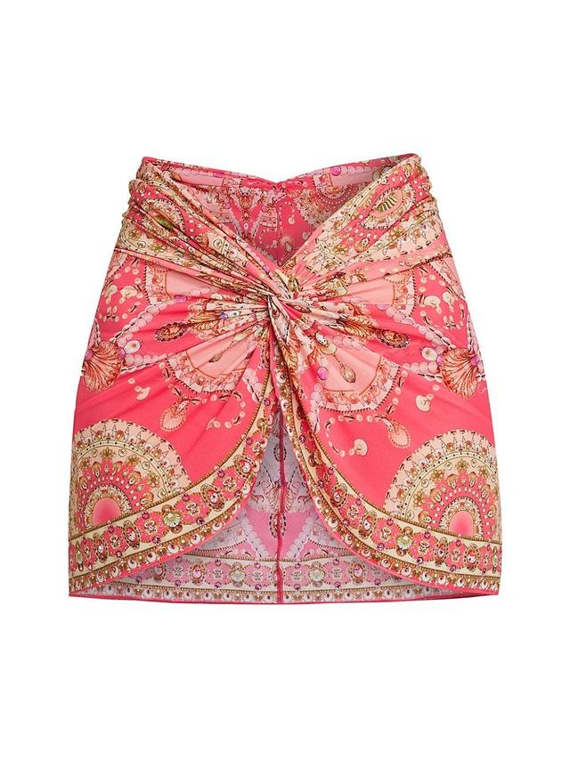 Womens Seashell Twisted Miniskirt Product Image