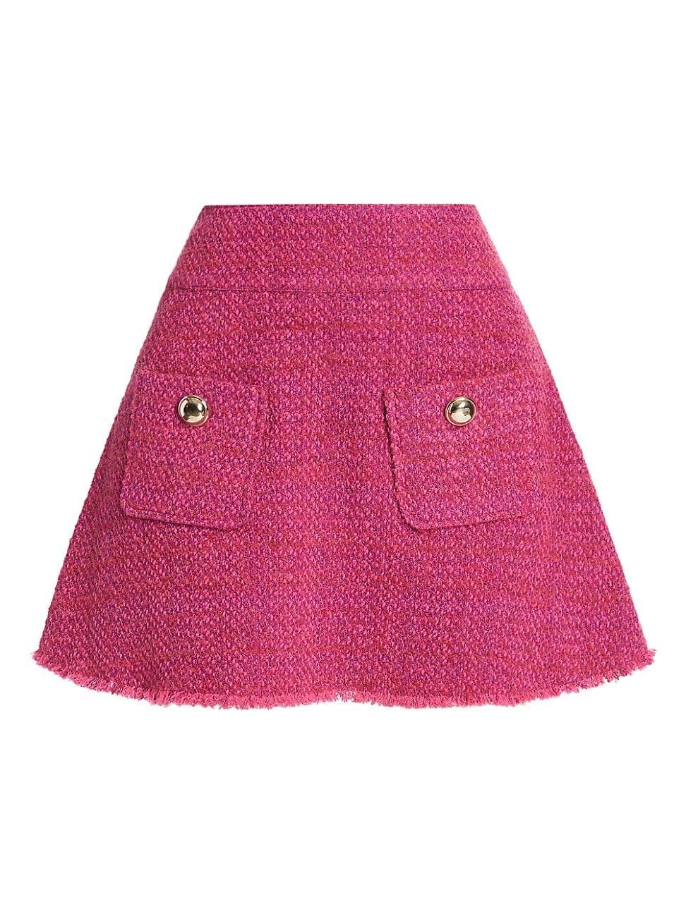 Womens Bonnie Tweed Fit & Flare Miniskirt Product Image