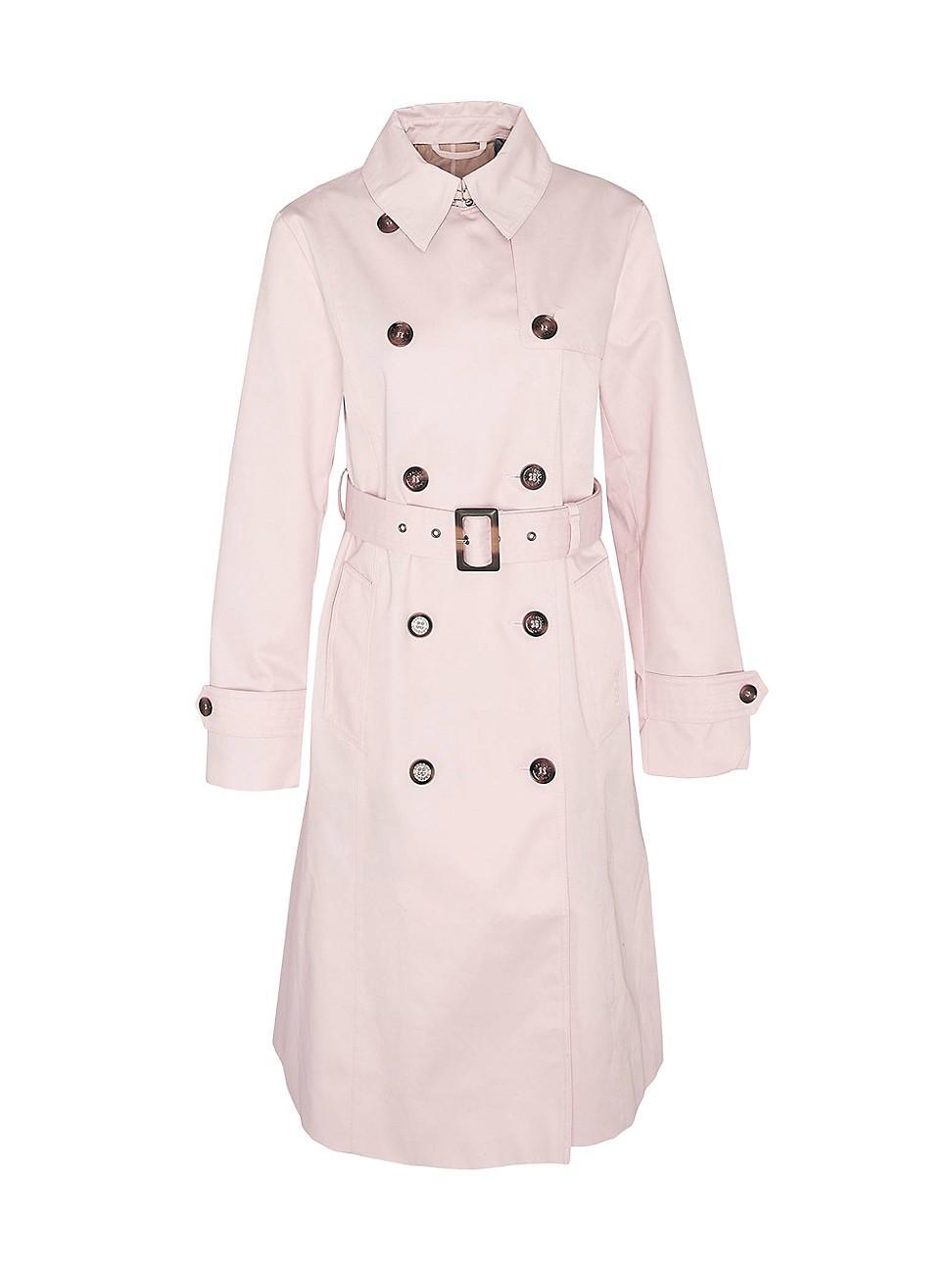 Womens Greta Double-Breasted Trench Coat Product Image