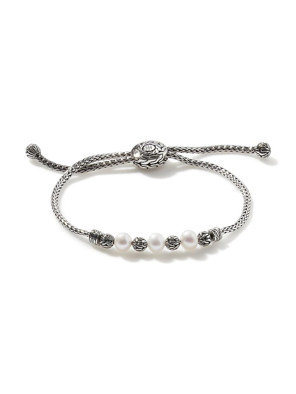 John Hardy Classic Chain Pearl Pull Through Bracelet Product Image