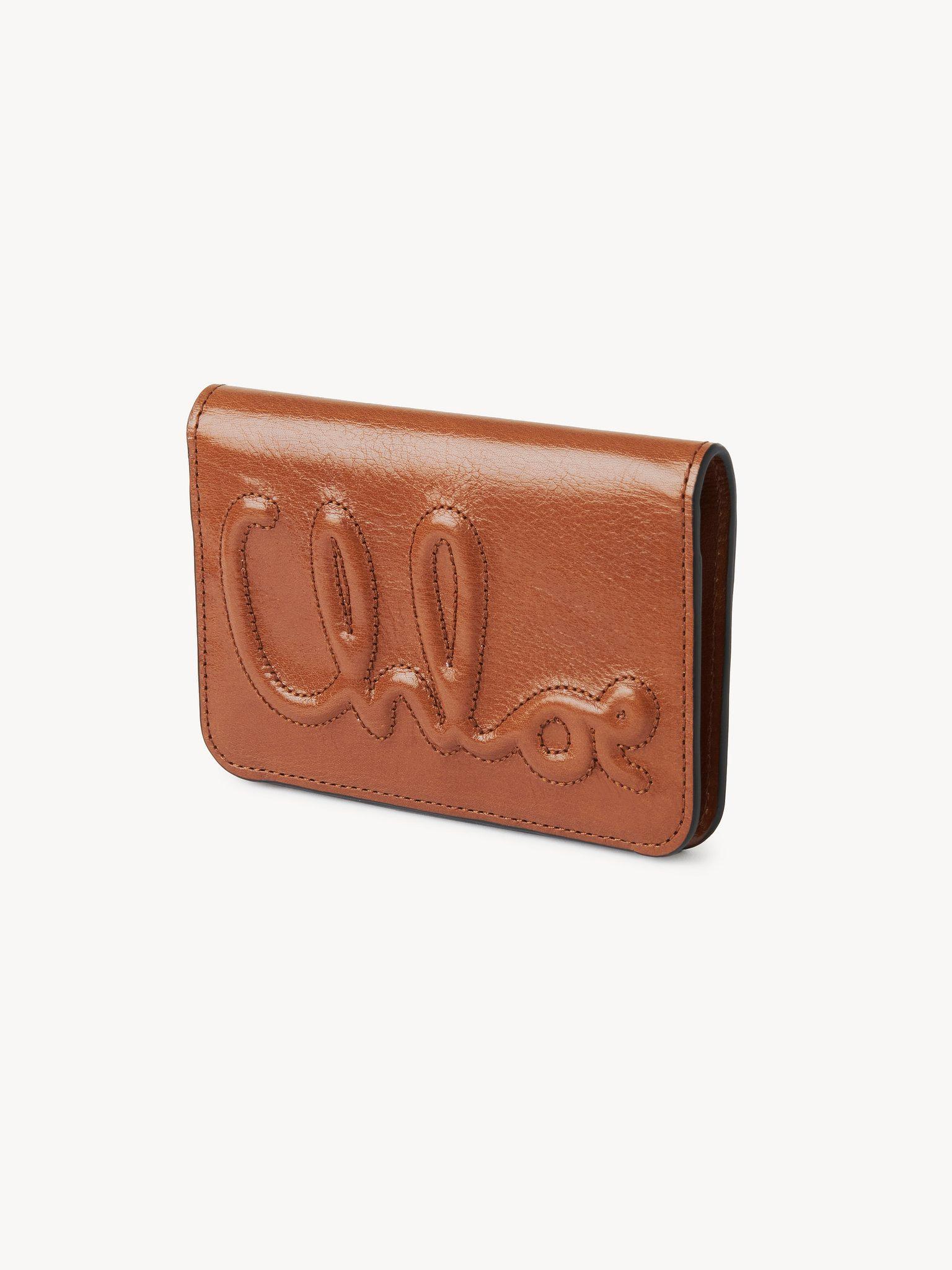 C Chloé bifold wallet in shiny leather  Product Image