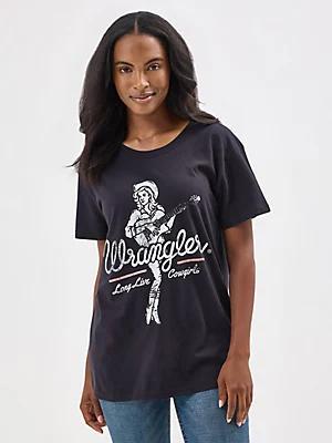 Women's Wrangler Western Graphic Boyfriend Tee | Women's TOPS | Wrangler® Product Image