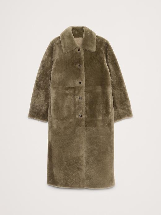 Reversible Shearling Car Coat Product Image