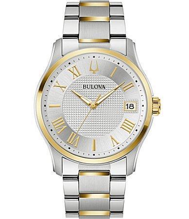 Bulova Mens Classic Wilton Stainless Steel Bracelet Watch 41mm Product Image