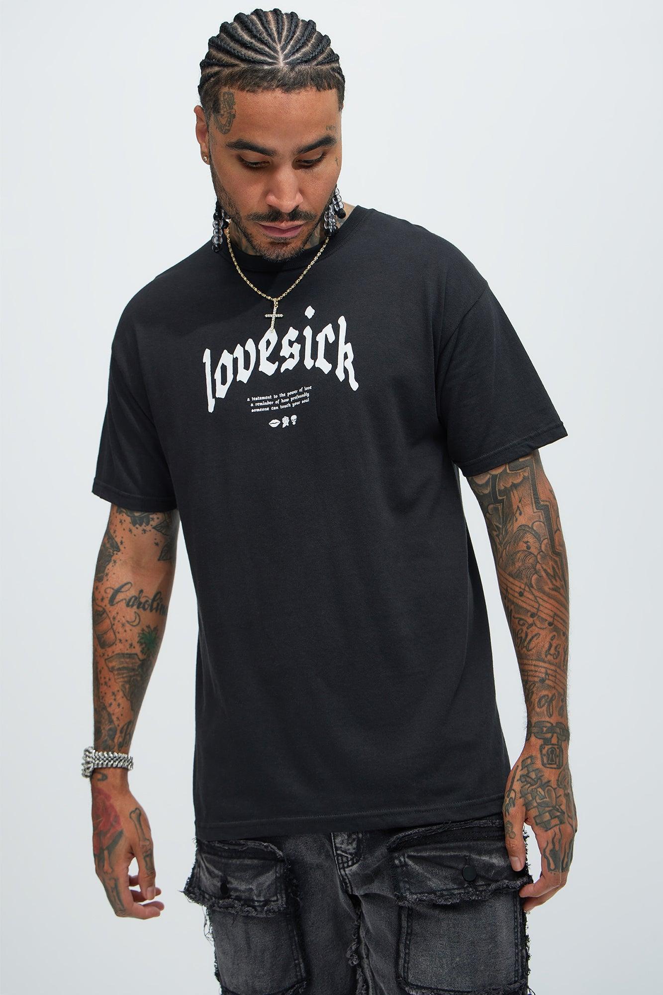 Lovesick Soul Short Sleeve Tee - Black Product Image