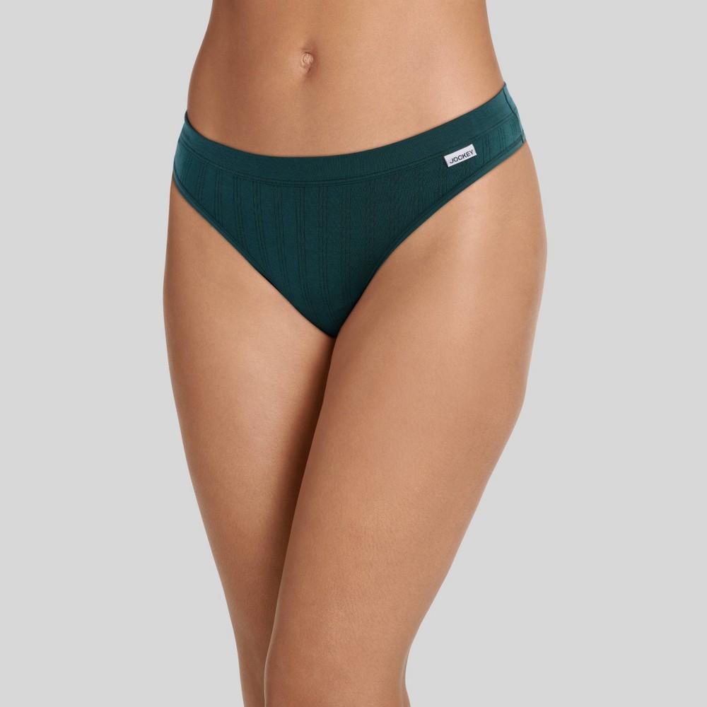 Jockey Generation Womens Breathe Pointelle Thong - Cactus Pine XXL Product Image