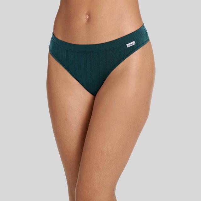 Jockey Generation Womens Breathe Pointelle Thong - Cactus Pine XL Product Image