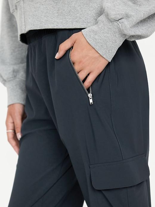 High-Waisted SleekTech Cargo Joggers Product Image