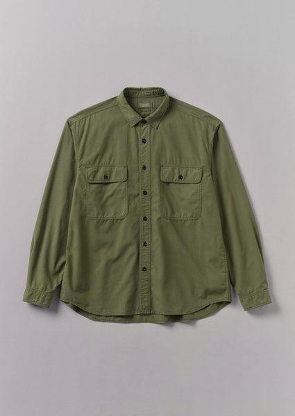 Garment Dyed Oxford Workwear Shirt | Washed Olive Product Image