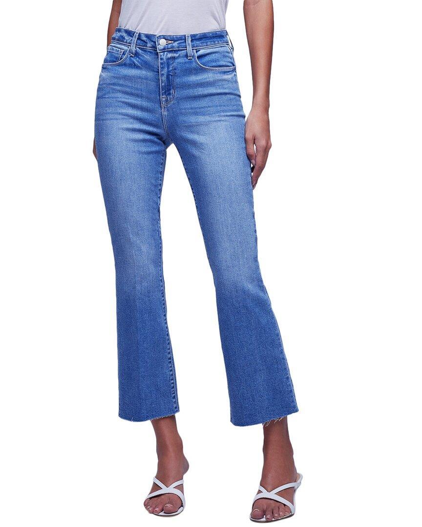 Kendra High Rise Crop Flare Jean In Toledo In Blue Product Image