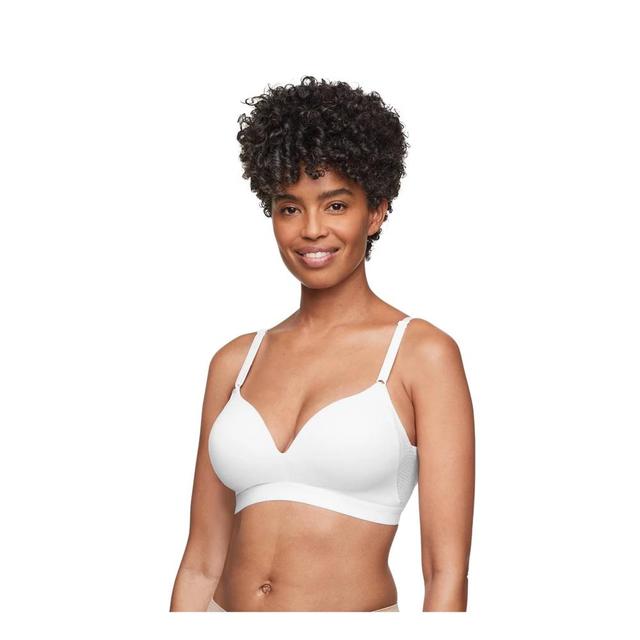 Simply Perfect by Warners Womens Supersoft Wireless Lift Back-Smoothing T-Shirt Bra RN1191T - White 40C Product Image