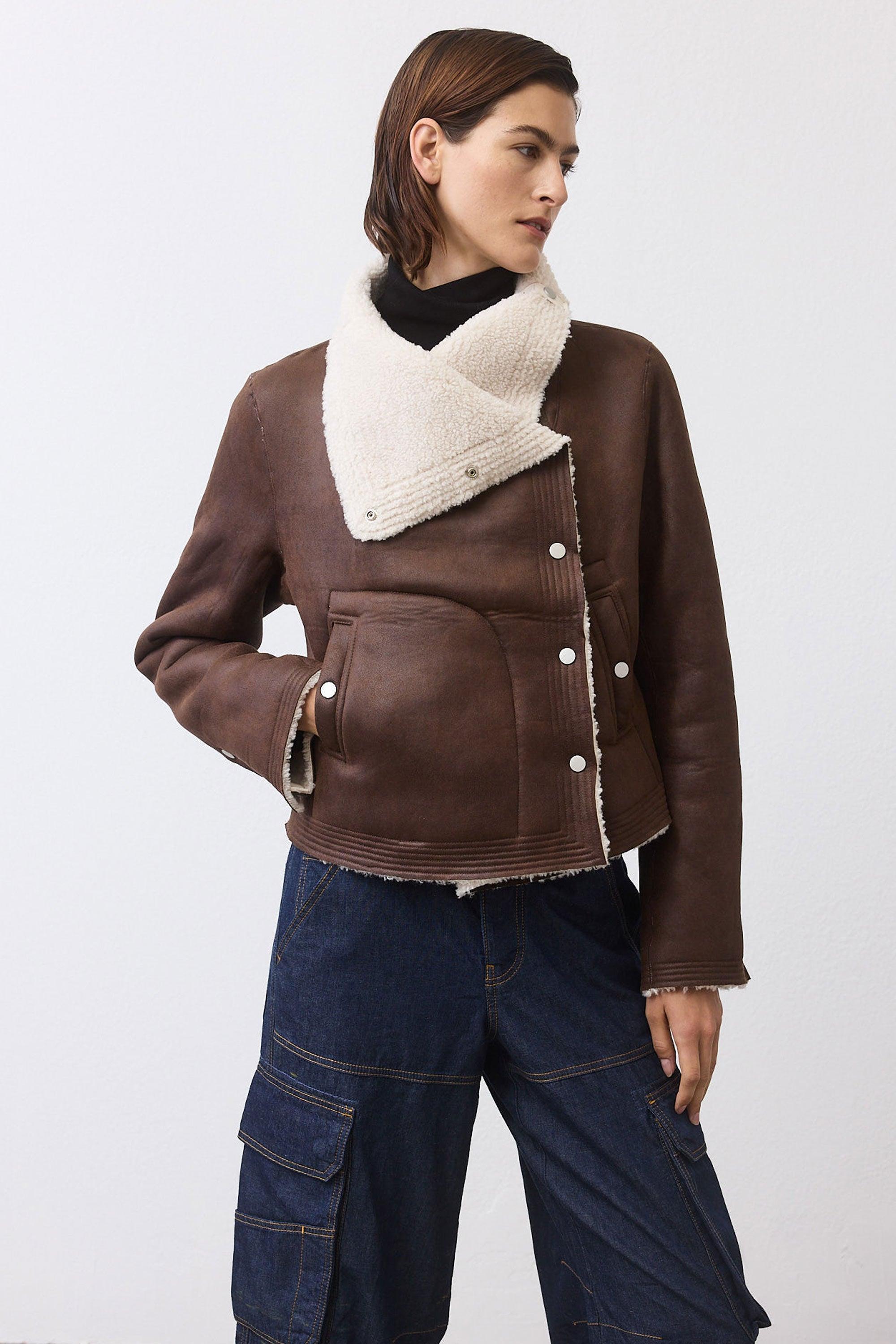 The Cruiser Reversible Shearling Moto Jacket Product Image