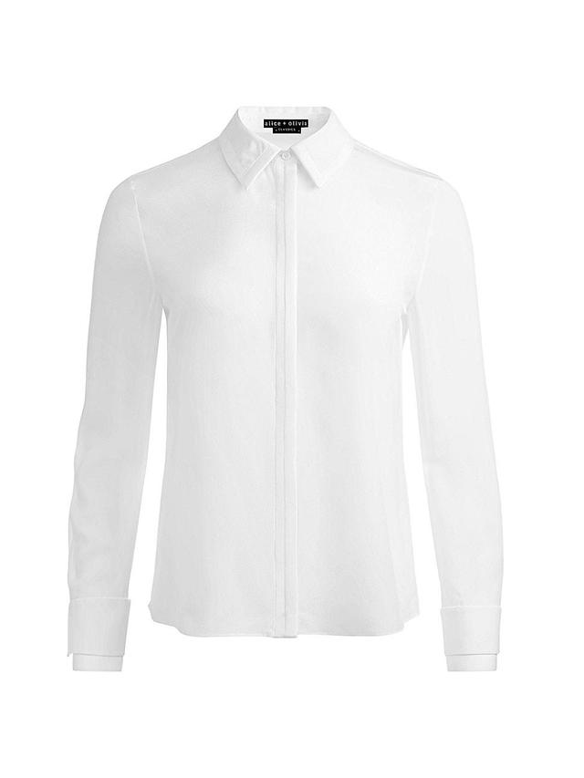 Womens Willa Relaxed Silk Shirt Product Image