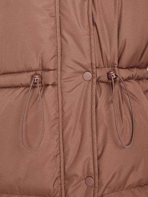 Water-Resistant Quilted Long Puffer Jacket Product Image