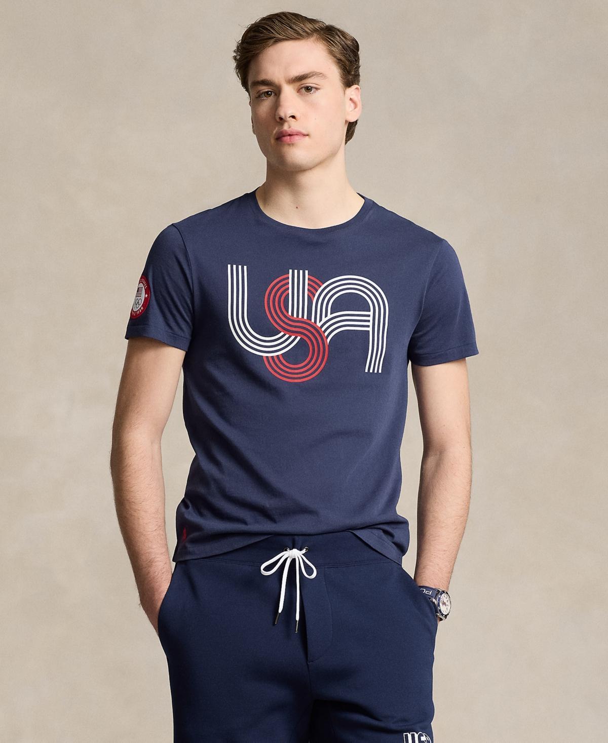 Polo Ralph Lauren Mens Team Usa Custom Slim-Fit Graphic T-Shirt Product Image