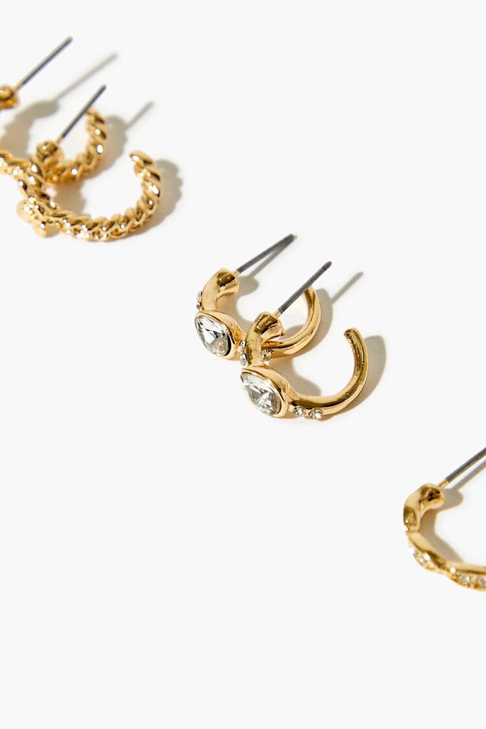 Faux Gem Hoop Earring Set | Forever 21 Product Image