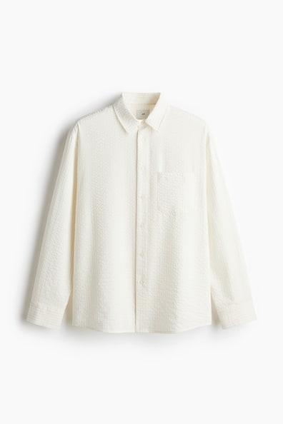 Cotton-Blend Seersucker Shirt Product Image