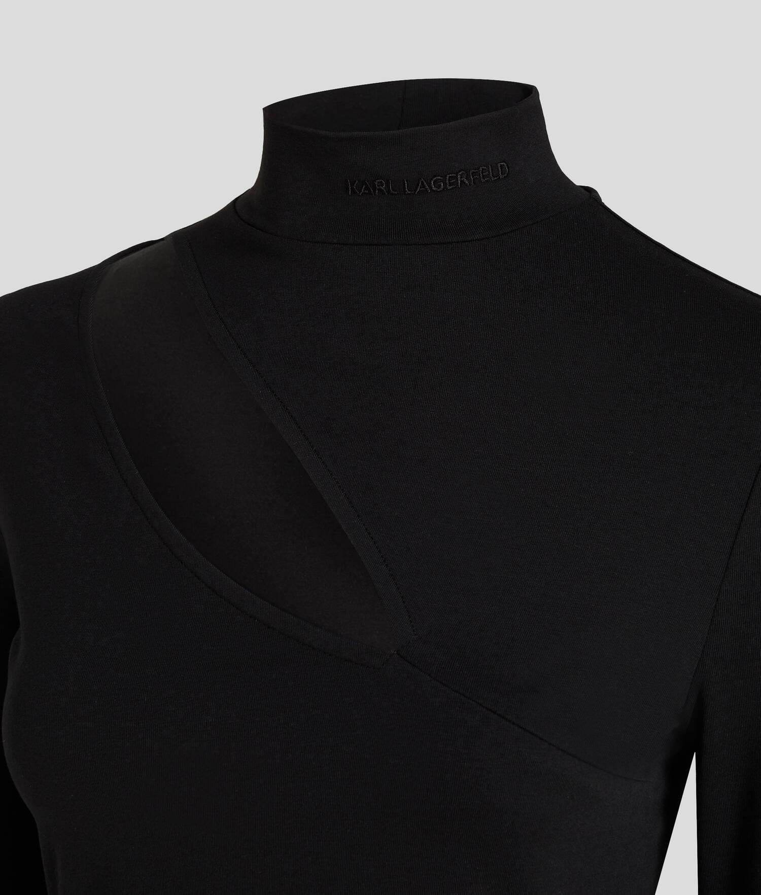 CUT-OUT MOCK-NECK TOP Product Image