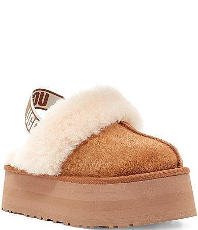 UGG Womens Funkette Sheepskin/Suede Slippers Product Image