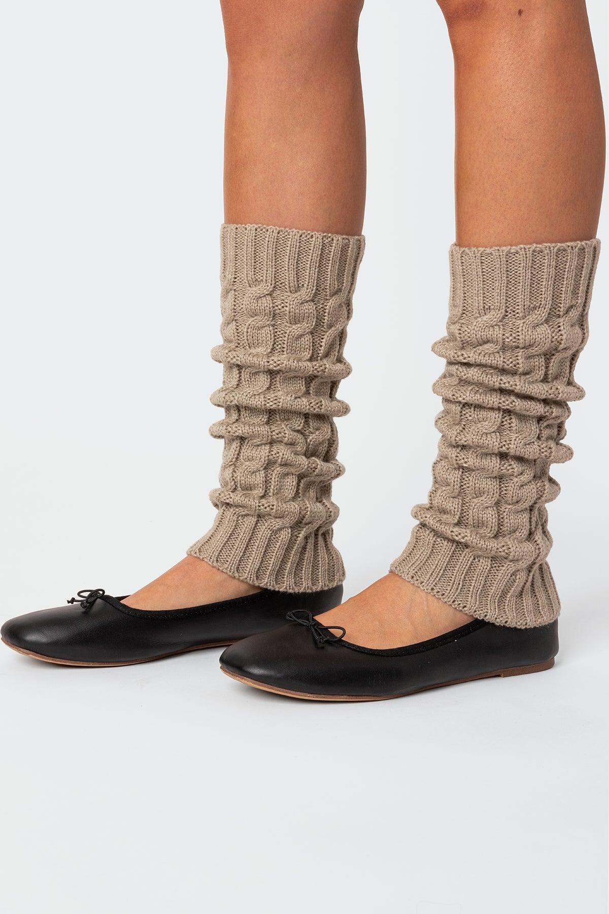 Cable Knit Leg Warmers Product Image