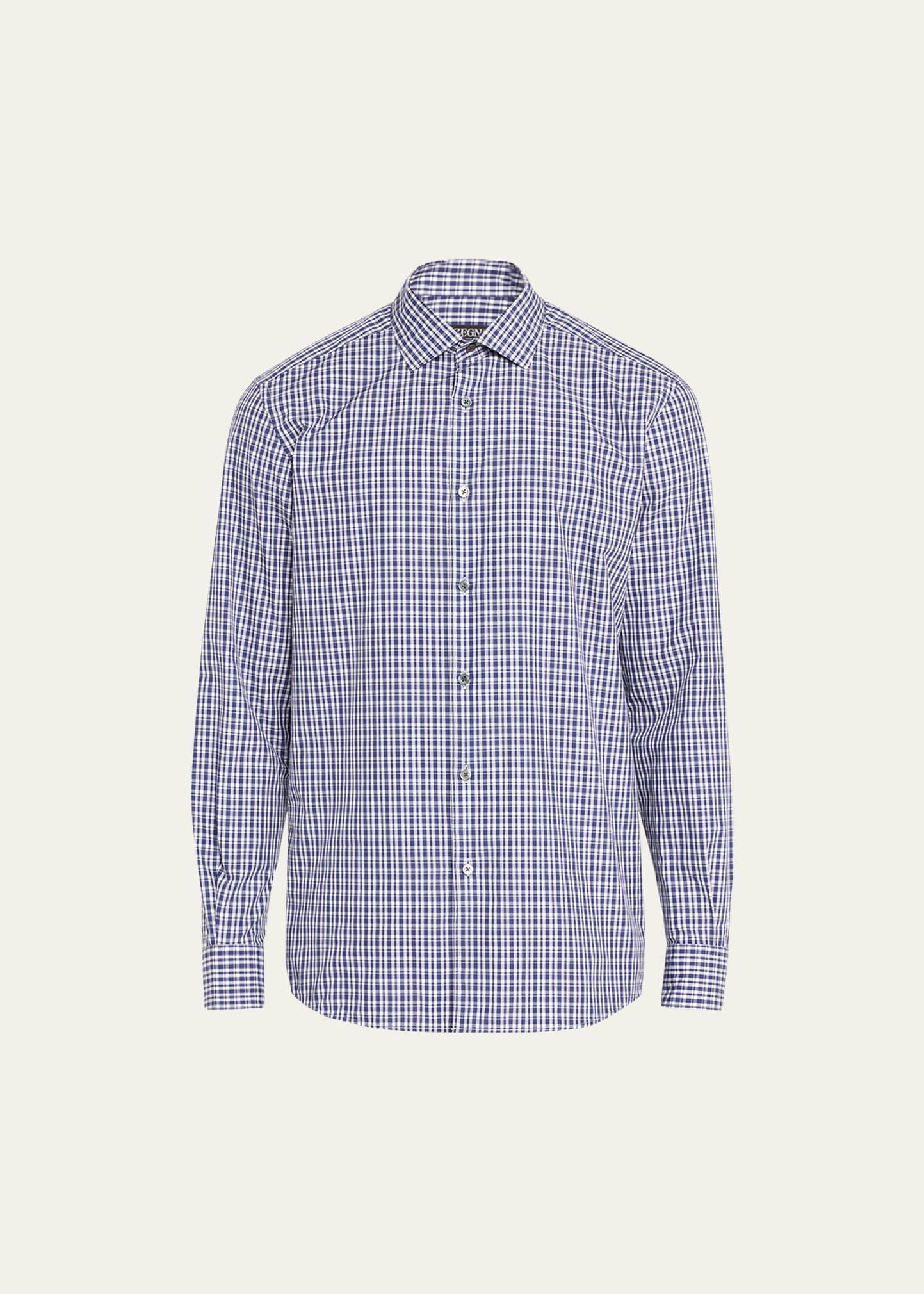 Mens Gingham Button-Down Shirt Product Image