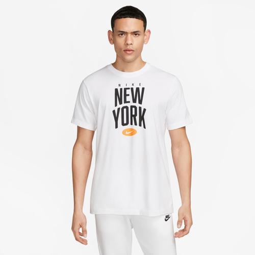 Nike Mens Nike City T-Shirt - Mens White/Black Product Image