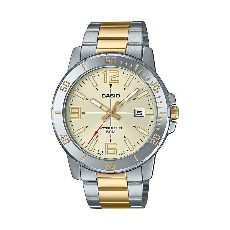 Casio Mens Two Tone Stainless Steel Bracelet Watch Two-Tone Product Image